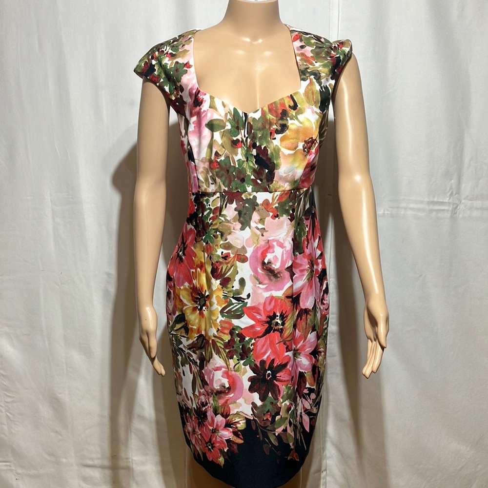 Floral Cap Sleeve Dress